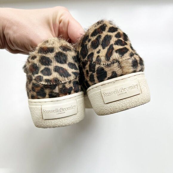 RUSSELL & BROMLEY TROPHY LEOPARD CALF HAIR‎ TRAINERS SNEAKERS EURO 39 8 - Picture 6 of 10